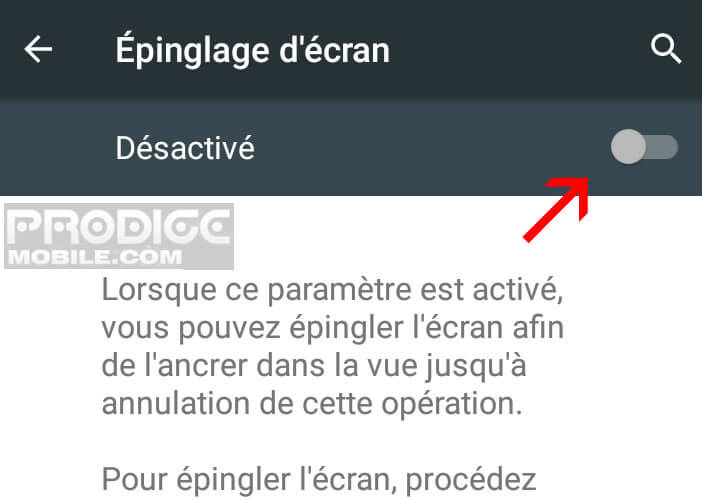 Empêcher l'utilisateur de changer d'application