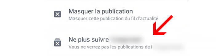 Masquer les publications d'un ami sur votre fil d'actualité