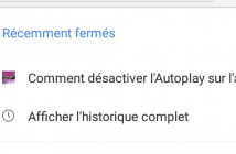Retrouver un onglet fermé par erreur sur Chrome pour Android