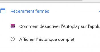 Restaurer très rapidement un onglet fermé par erreur