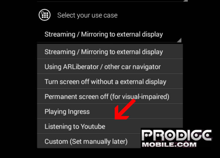 YouTube fonctionne même avec l'écran éteint