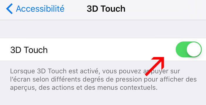 Activer le 3D Touch sur l'iPhone d'Apple