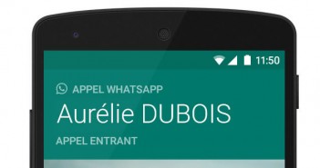Passer des appels téléphoniques avec WhatsApp