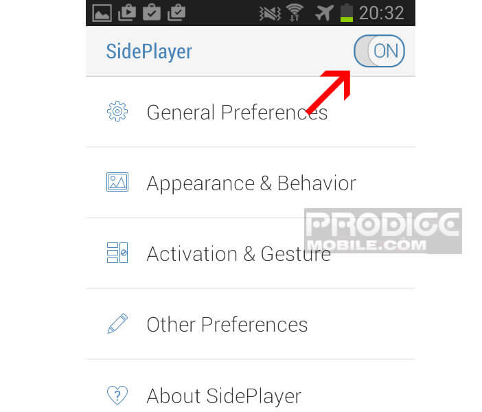 application SidePlayer