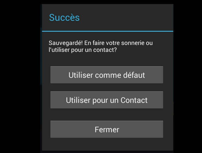 Attribuer une sonnerie à un ou plusieurs contacts