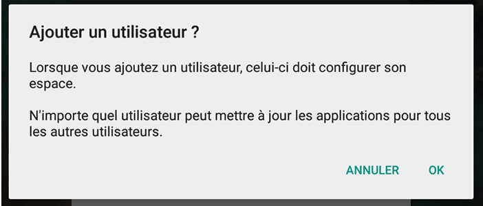 Création d'un nouveau compte sur un téléphone