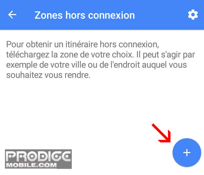 Télécharger une carte pour la consulter hors-connexion