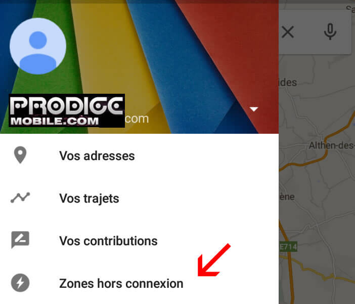 Le gestionnaire de cartes disponibles hors connexion