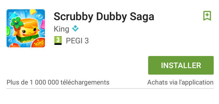 Liste de souhaits sur le Play Store de Google