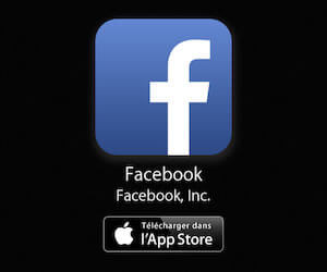 Application Facebook à télécharger gratuitement depuis l'App Store