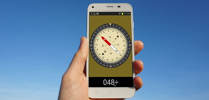 Application boussole stabilisée pour smartphone