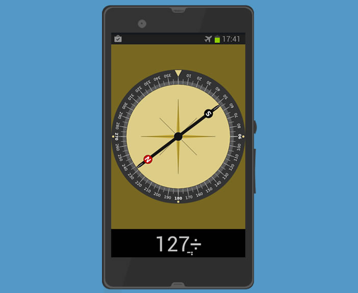 Boussole pour smartphone Android