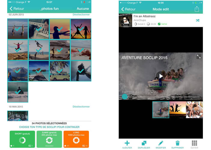 SoClip synchronise vos photos au rythme de la musique
