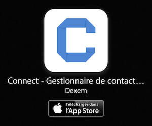Connect - Application de gestion de contact diponible sur l'App Store