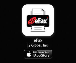 Efax à télécharger sur l'App Store