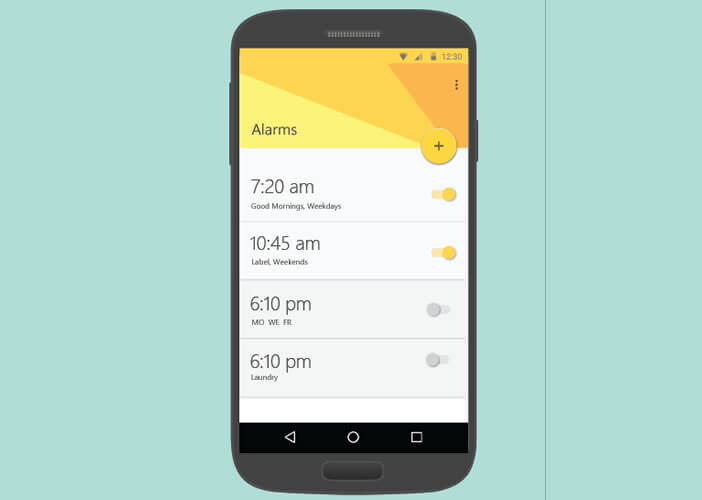 Application Mimicker Alarm pour smartphone Android