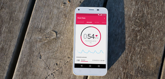 Smartphone Android et moniteur cardiaque