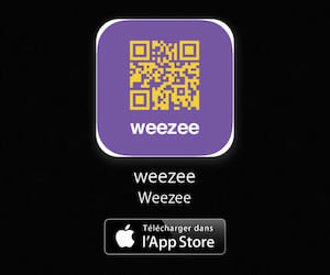 Weezee disponbile en téléchargement sur l'App Store