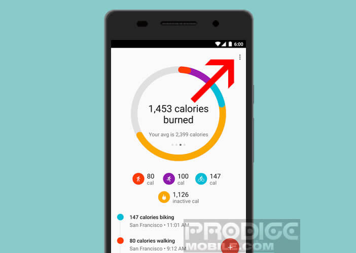 Fixer vos objectifs dans Google Fit