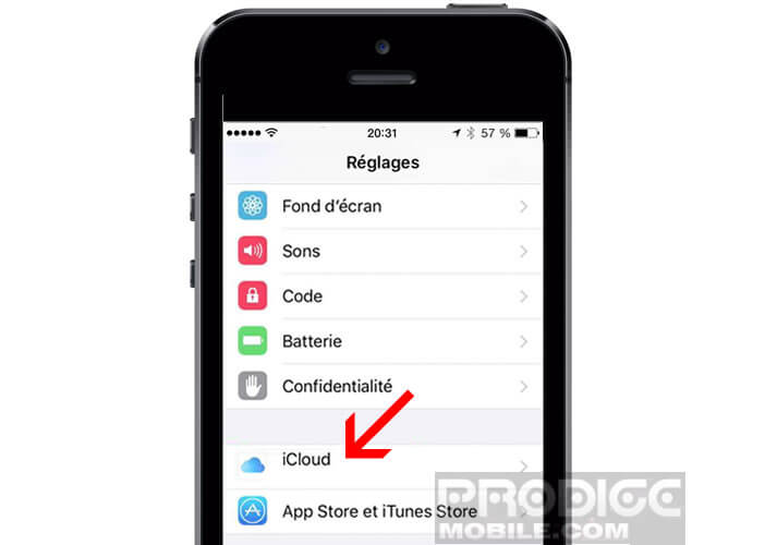 Modifier les paramètres de iCloud Drive