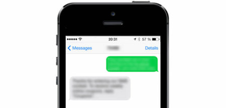 Accusés de réception pour SMS sur l'iPhone