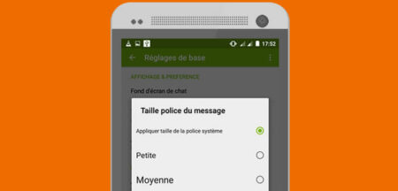 Agrandir les caractères utilisés dans les SMS