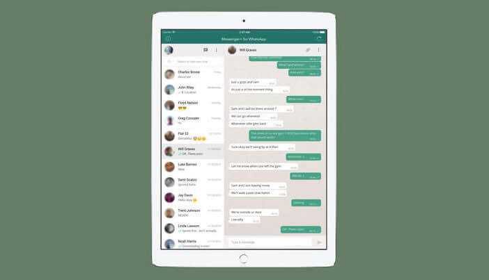 Application Messenger for WhatsApp pour la tablette Apple