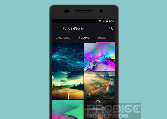 Zedge fournit des fichiers pour personnaliser son mobile Android