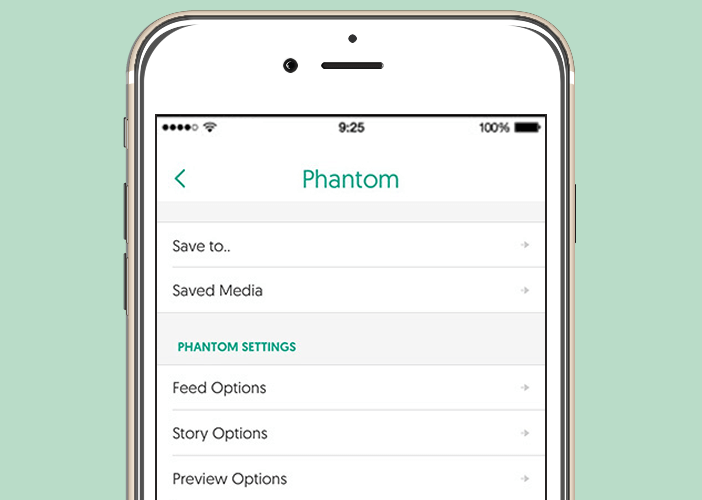 Tweak phantom for Snapchat pour iPhone