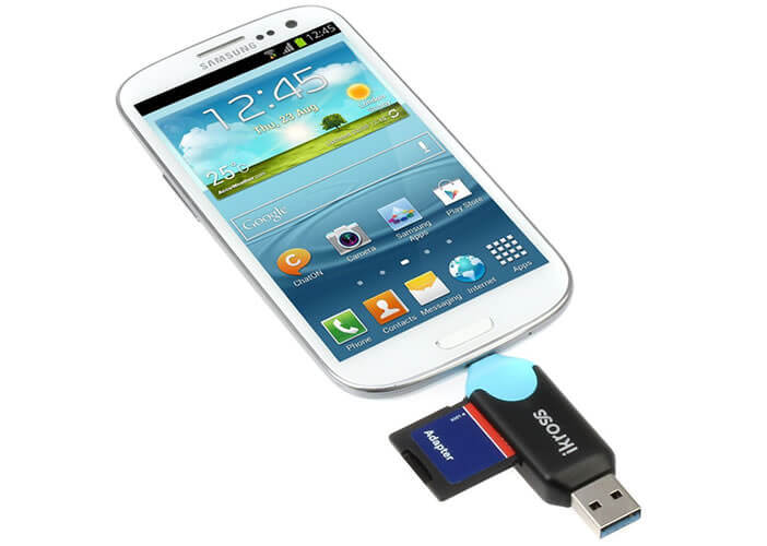 Adaptateur USB OTG pour mobile dépourvu de slot microSD