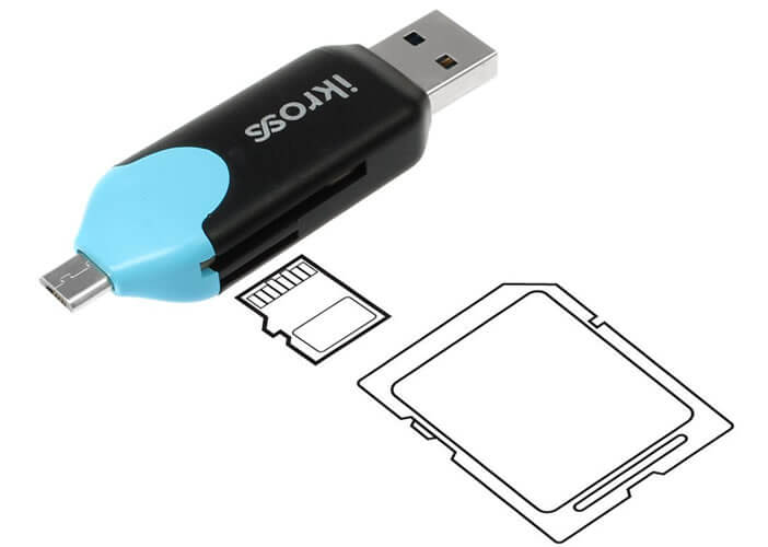 Le lecteur iKross est compatible avec les cartes SD et microSD