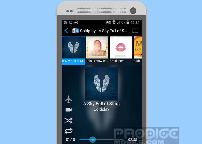 Lecteur du streaming musical gratuit pour Android