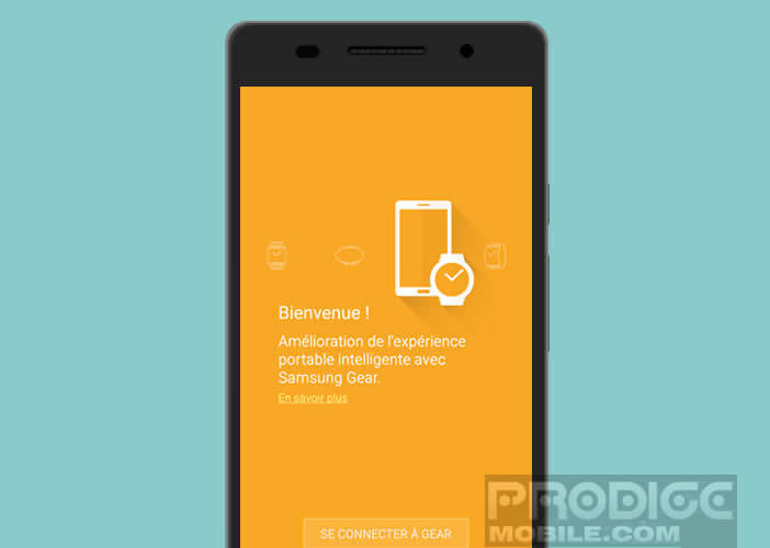 L'application Samsung Gear Manager permet d'associer la Gear avec Android