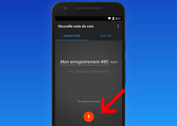 Enregistrer un son avec son téléphone Android