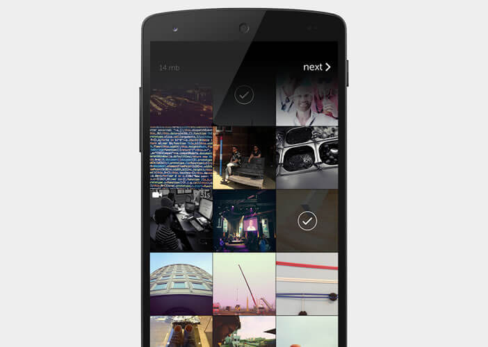 Lancer l'application Galerie photo sur Android