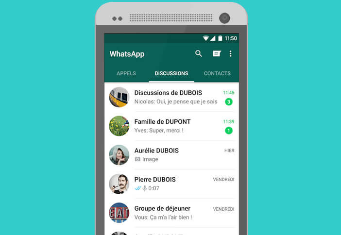 Restaurer l'historique des discussions de WhatsApp