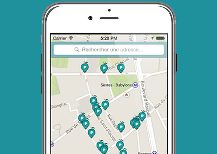 Localiser grâce à la géolocalisation les emplacements de parking gratuits