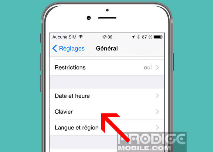 Ajouter le clavier émoticône à un iPhone