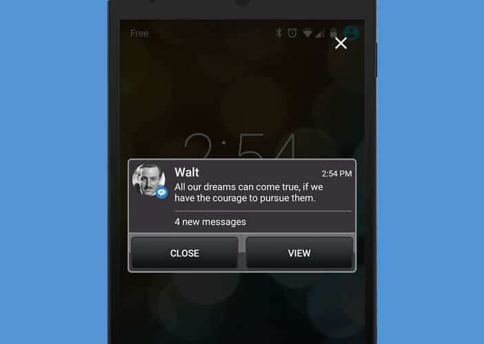 Afficher les notifications en plein écran sur votre mobile