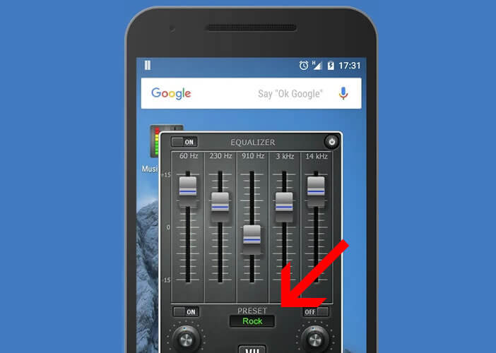 Sélectionner les préréglages de l'égaliseur audio pour Android