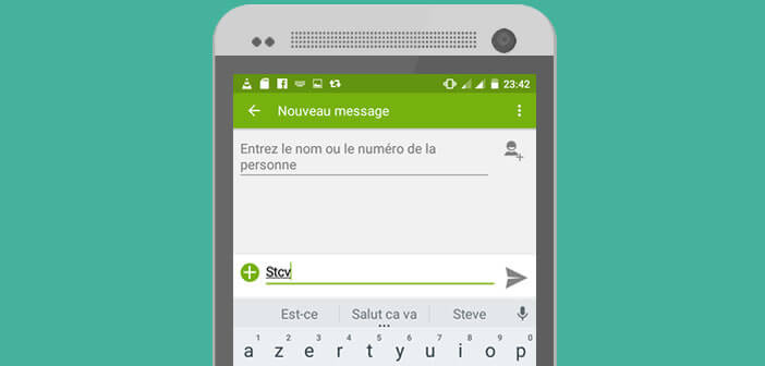 Définir des raccourcis clavier de vos expressions préférées sur Android