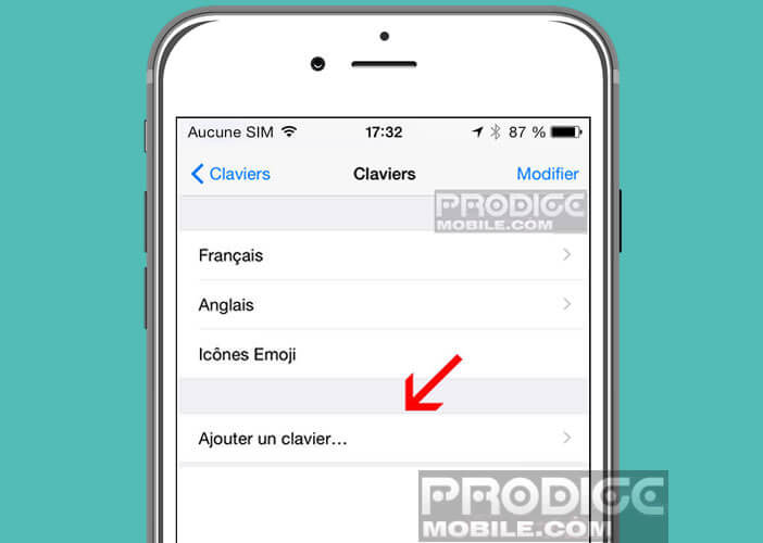 Utiliser la fonction émoticône sur le mobile d'Apple