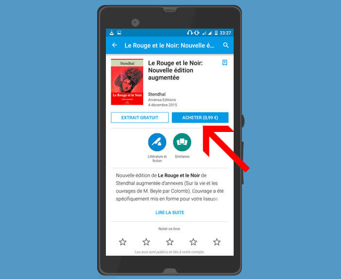Acheter un ebook sur le Play Store de Google