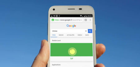 Fonction niveau à bulle de Google disponible sur les smartphones