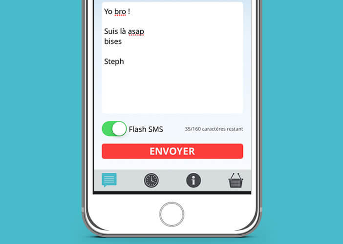 Les messages de type Flash SMS ne sont pas enregistrés dans la mémoire du mobile