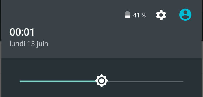 Le niveau de batterie s'affiche sous forme de pourcentage sur Android