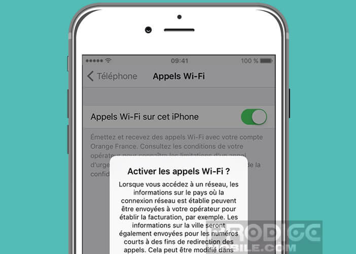 Activer l'option Appels Wi-Fi sur un iPhone