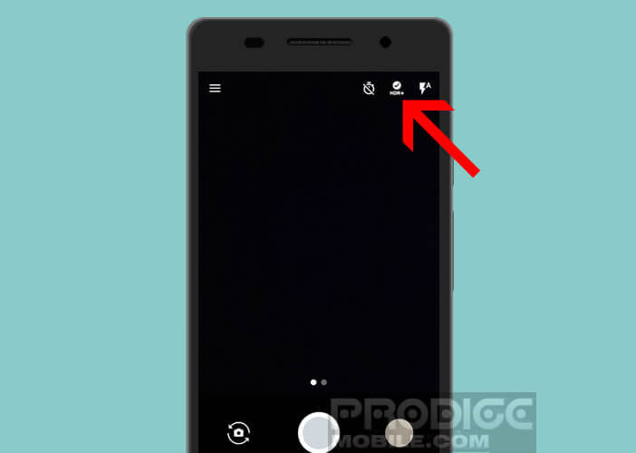 Activer la fonction HDR sur l'application appareil photo d'un mobile