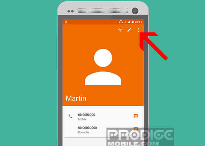 Ajouter un surnom dans l'application Contact sur Android