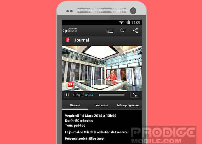 Francetv Pluzz: application TV direct et replay